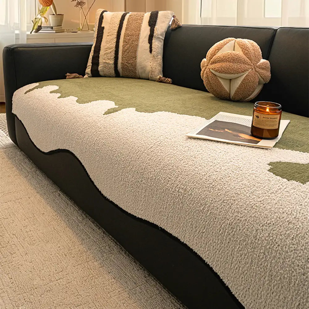 Stylish Irregular Contrast Chenille Scratch-Resistant Non-Slip Couch... detail view 7 | Petix pet supplies for dogs and cats