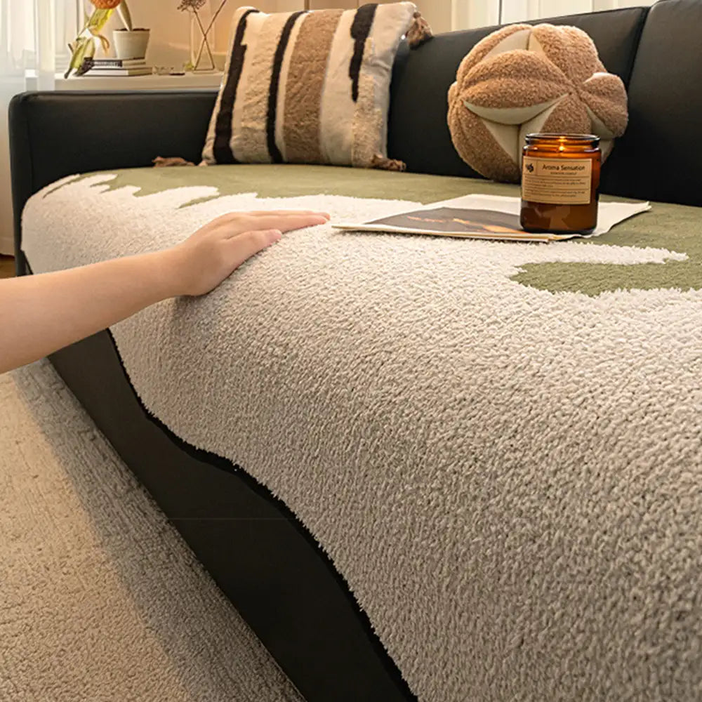 Stylish Irregular Contrast Chenille Scratch-Resistant Non-Slip Couch... detail view 2 | Petix pet supplies for dogs and cats