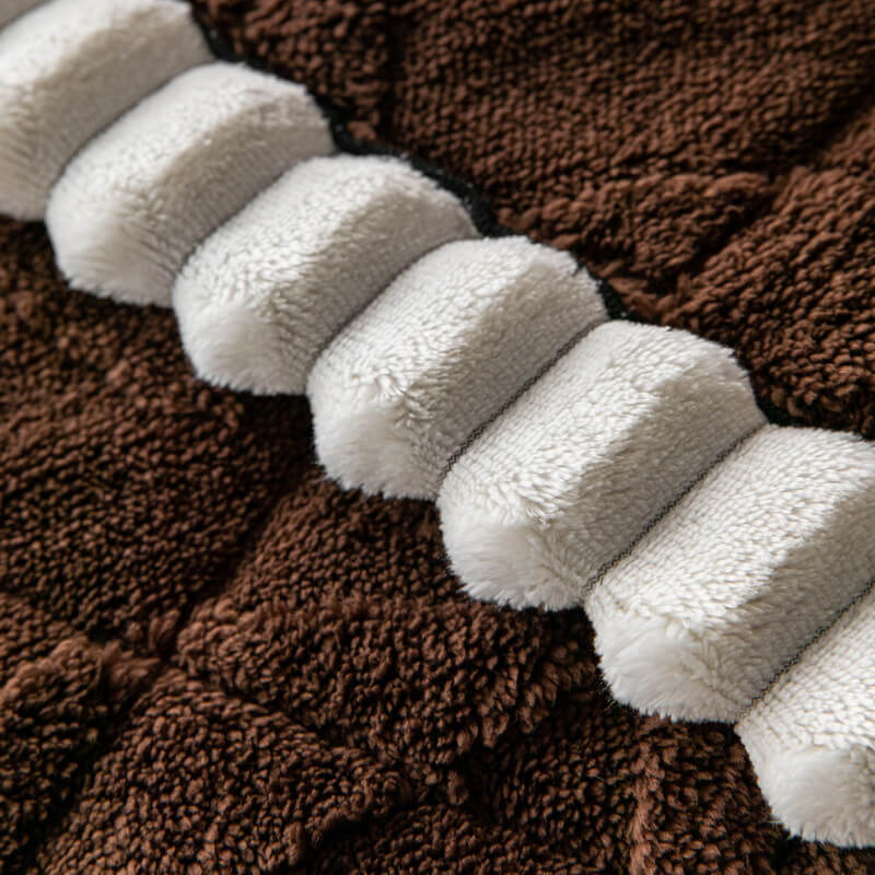 Thickened Short Plush Leaf Pattern Scratch Resistant Non-Slip Couch C... detail view 7 | Petix pet supplies for dogs and cats