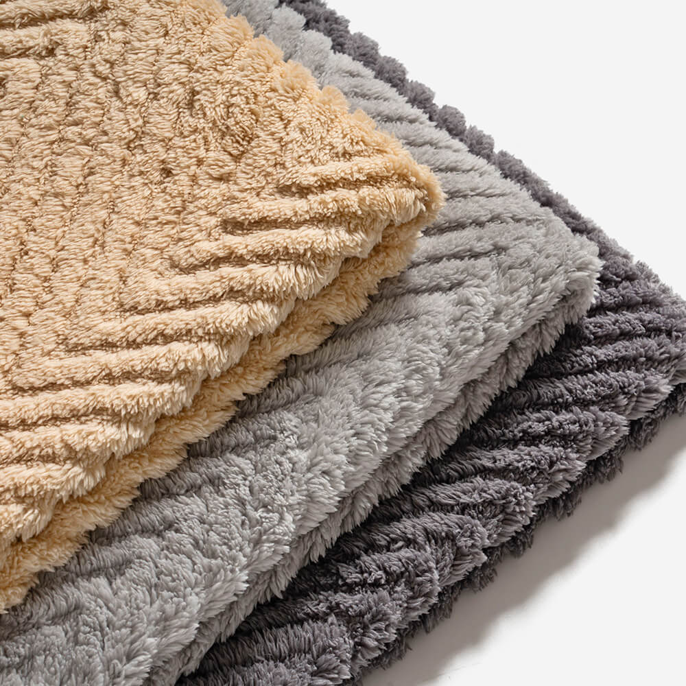 Plush Cushion Herringbone Pillow - Couch Cover lifestyle and size view 8 | Petix pet supplies for dogs and cats