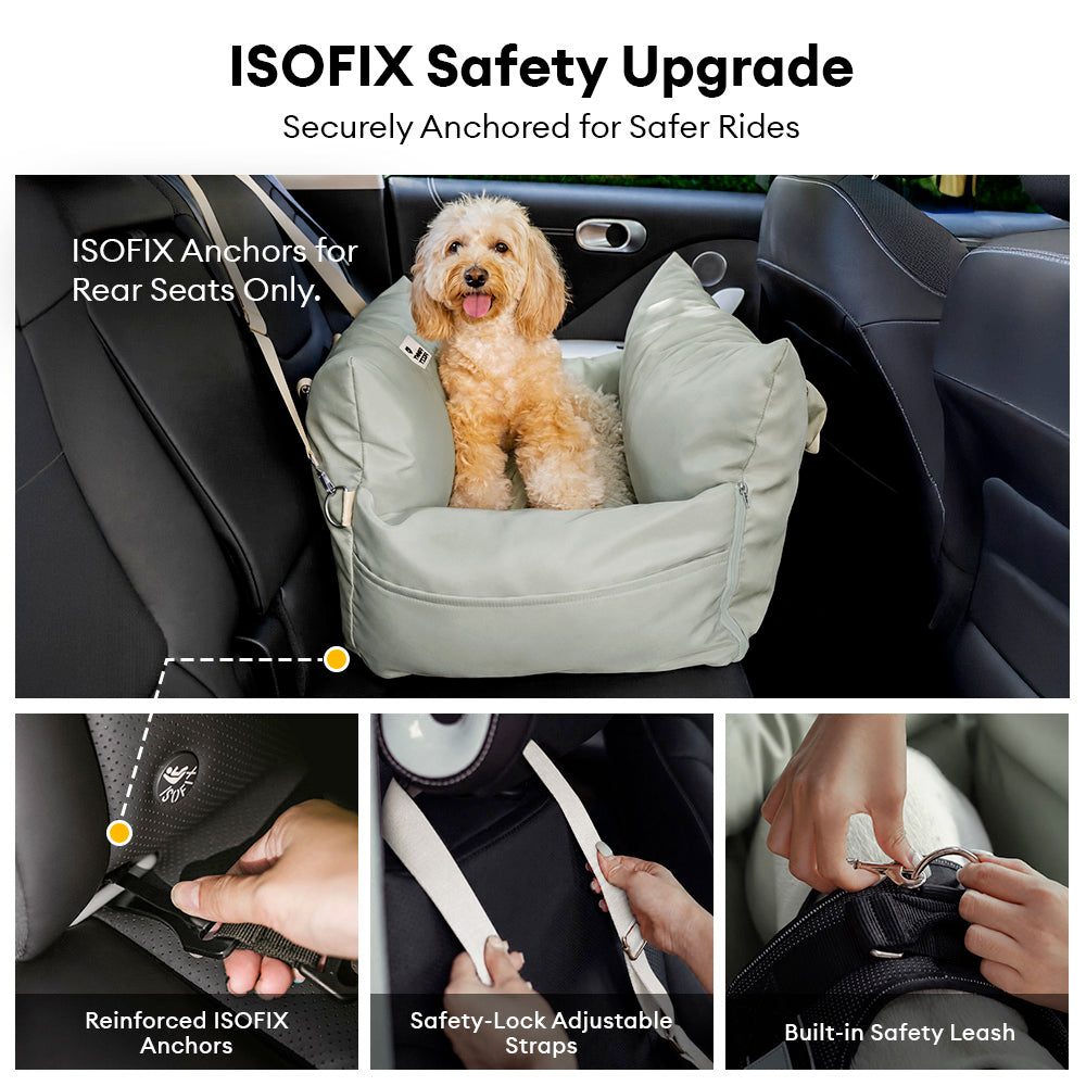 Waterproof ISOFIX Dog Car Seat Bed with LATCH System - First Class... detail view 3 | Petix pet supplies for dogs and cats