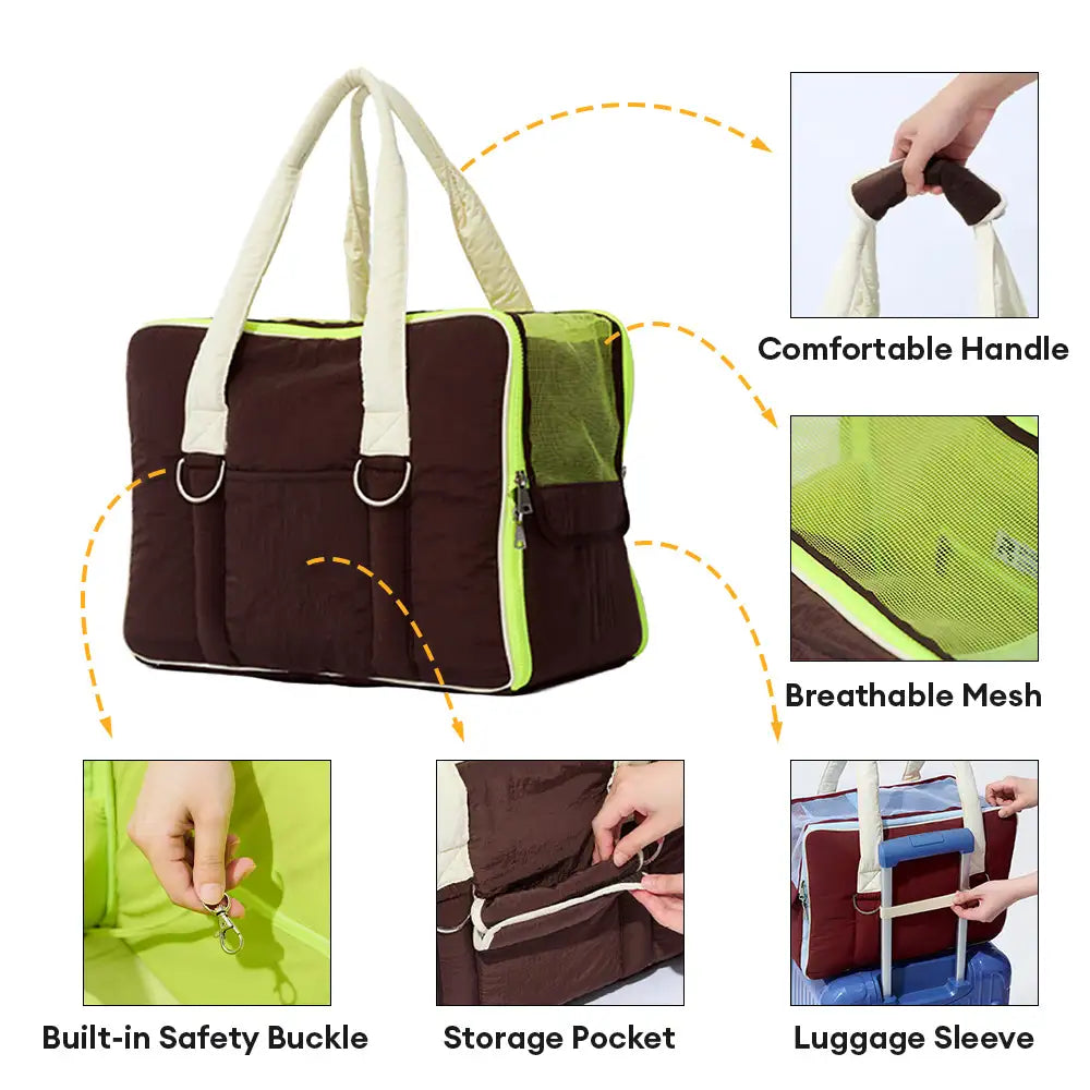 Urban Commuter Color-Block Multi-functional Pet Carrier Bag Dog Cat C... detail view 4 | Petix pet supplies for dogs and cats