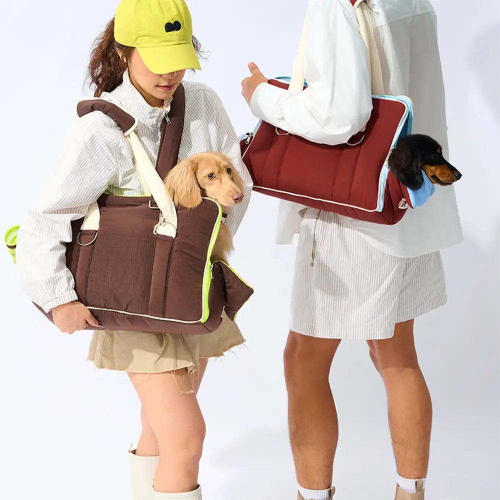 Urban Commuter Color-Block Multi-functional Pet Carrier Bag Dog Cat C... detail view 2 | Petix pet supplies for dogs and cats