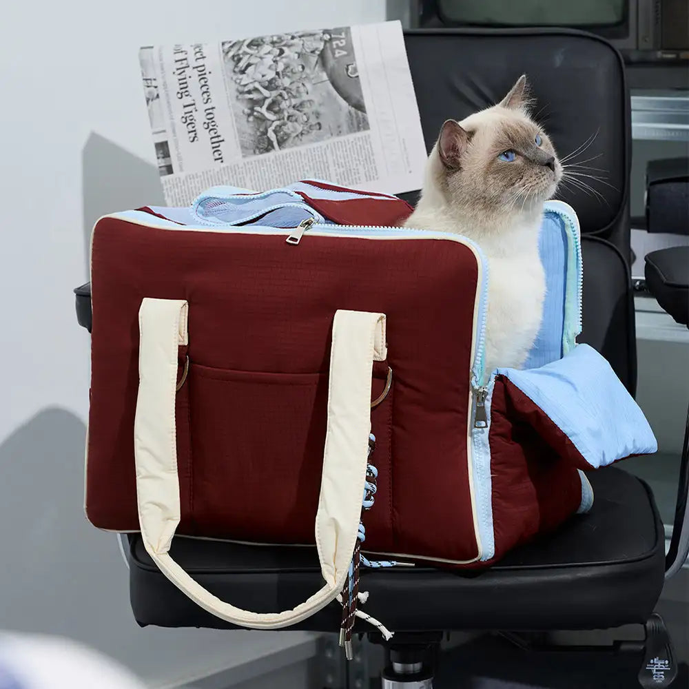 Urban Commuter Color-Block Multi-functional Pet Carrier Bag Dog Cat C... detail view 8 | Petix pet supplies for dogs and cats