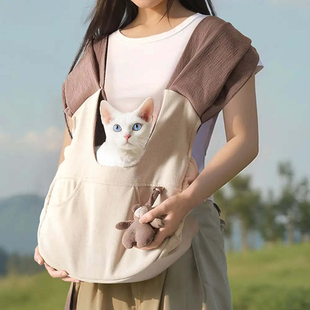Versatile Pocket Portable Pet Front Backpack Cat Sling Chest Carrier... detail view 2 | Petix pet supplies for dogs and cats
