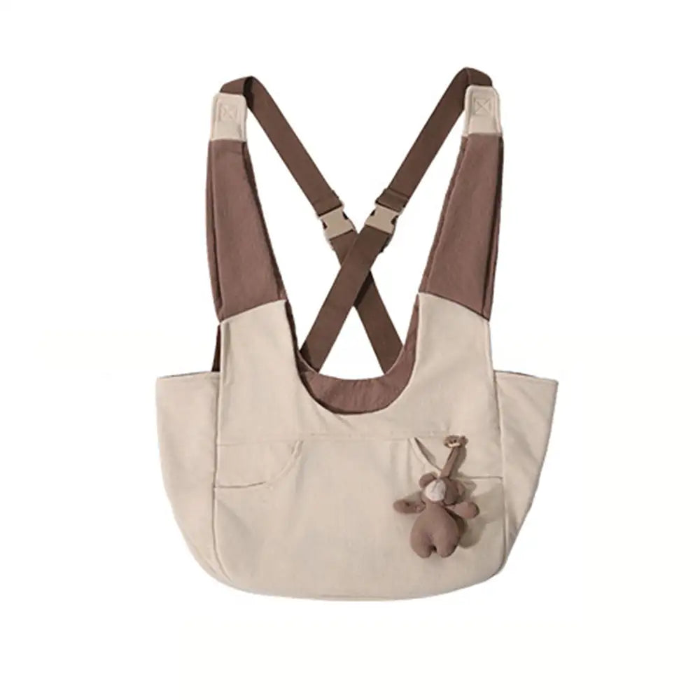 Versatile Pocket Portable Pet Front Backpack Cat Sling Ch... lifestyle and size view 9 | Petix pet supplies for dogs and cats