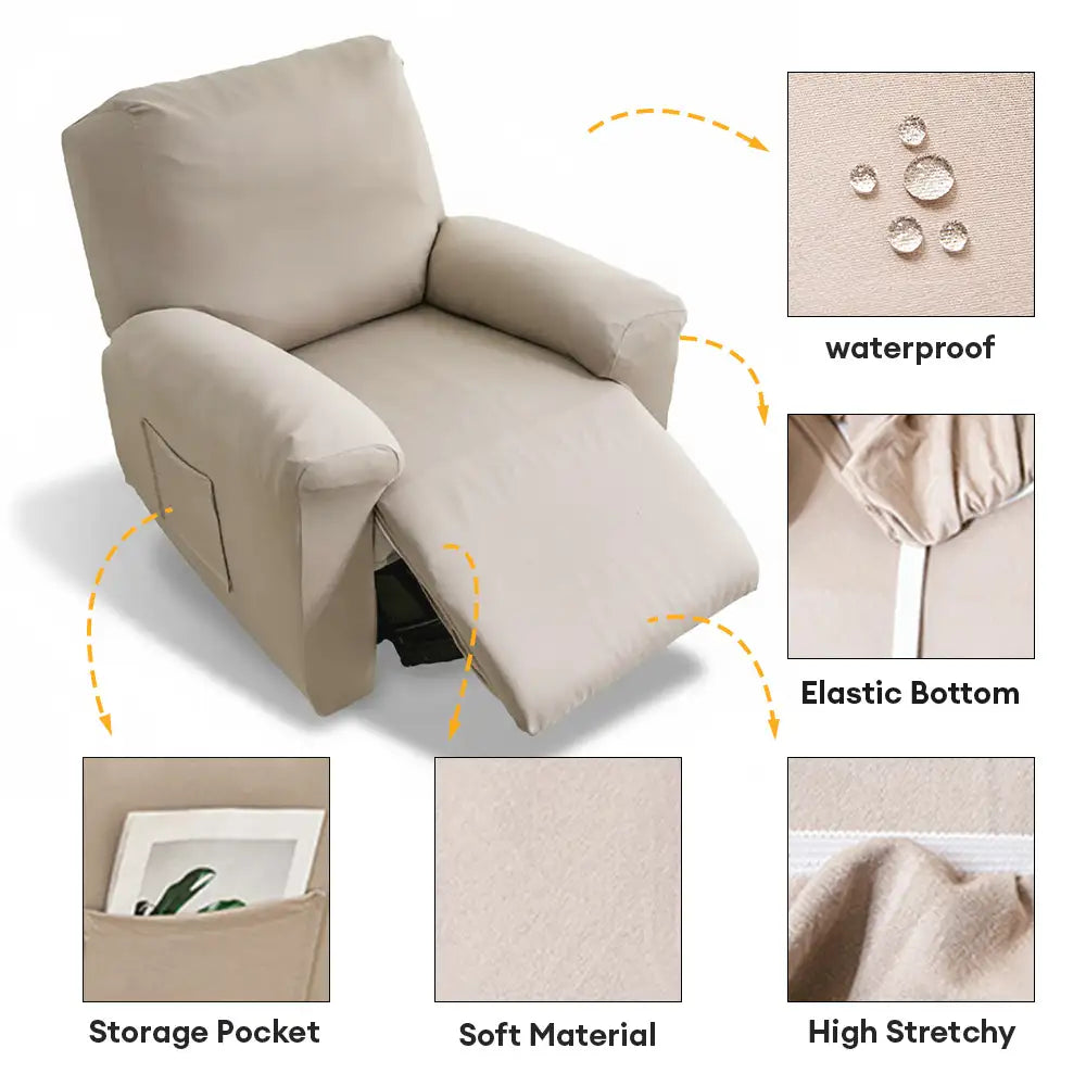 Water-Repellent Scratch-Resistant Elastic Full-Coverage Recliner Couc... detail view 4 | Petix pet supplies for dogs and cats