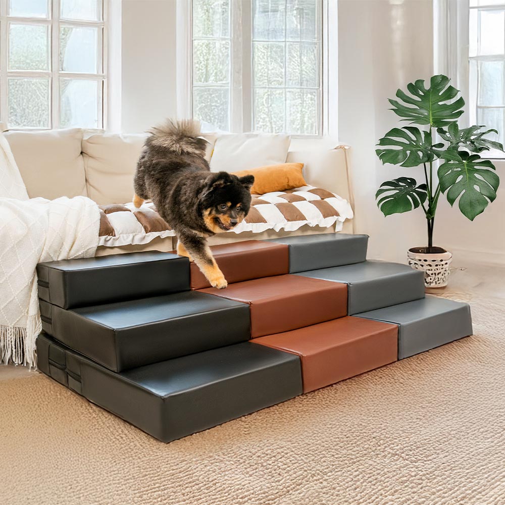 Waterproof Washable PU Leather Modular Multi-Level Pet Stairs - Dog... detail view 12 | Petix pet supplies for dogs and cats