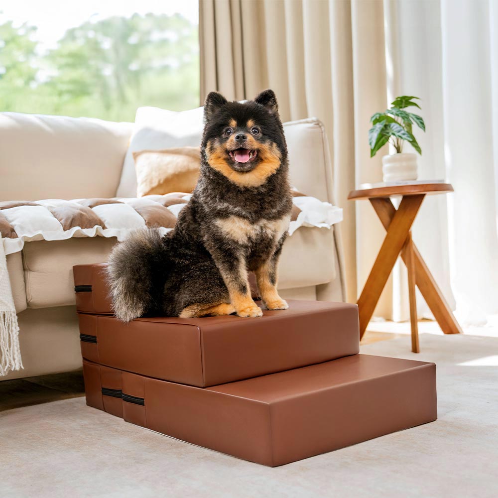 Waterproof Washable PU Leather Modular Multi-Level Pet Stairs - Dog S... detail view 9 | Petix pet supplies for dogs and cats