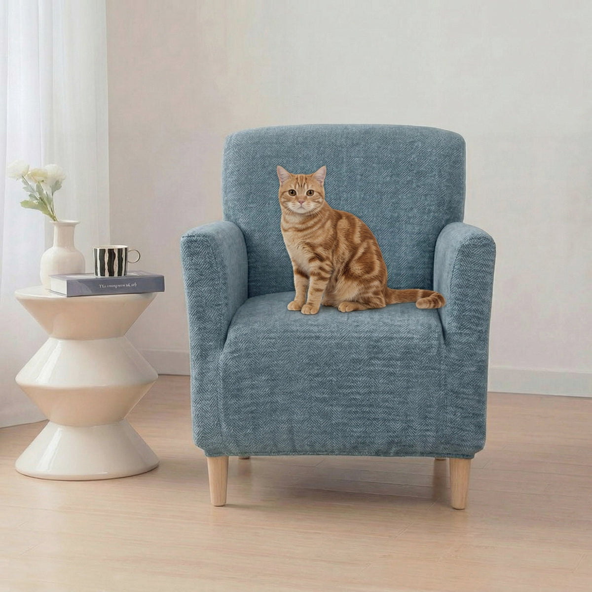 Herringbone Full Coverage Comfortable Scratch-Resistant Sofa Protect... detail view 18 | Petix pet supplies for dogs and cats