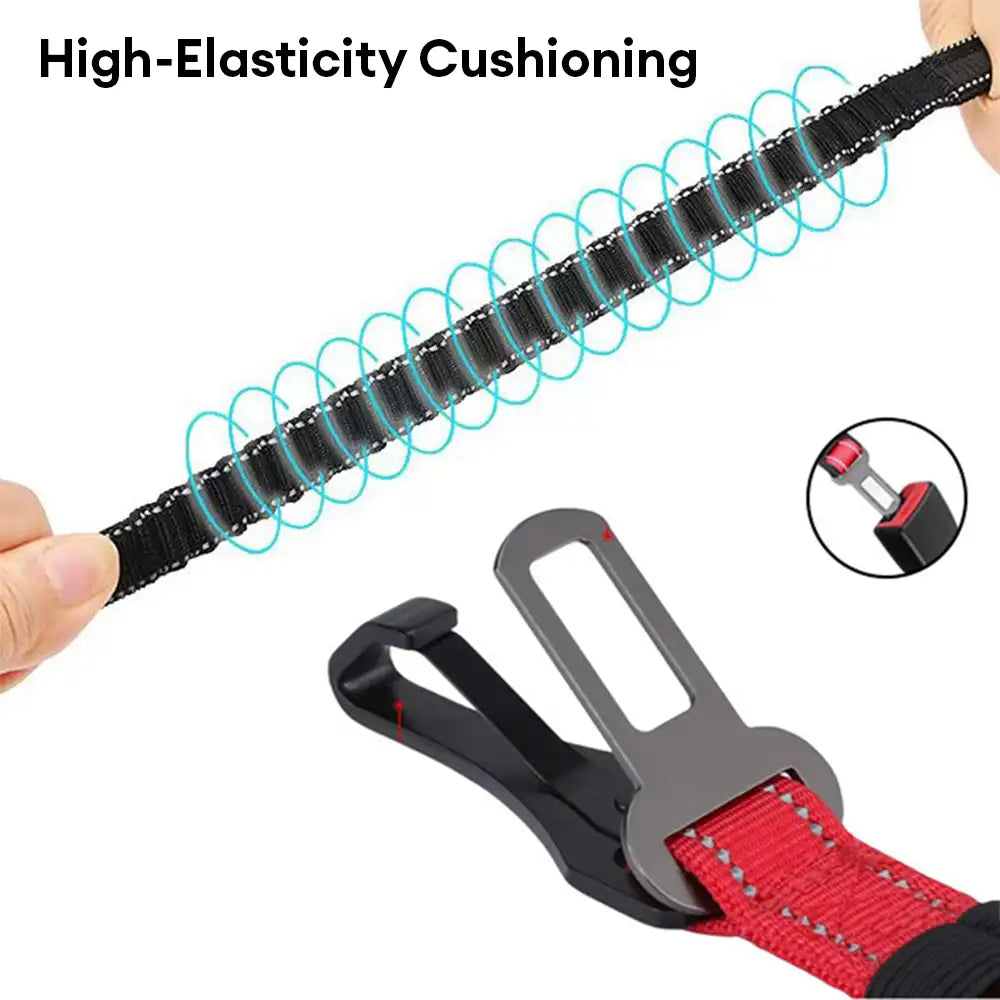 3 in 1 Dog Car Seat Belt Bungee With 360° Lockable Buckle & Hook Latch – Car Accessori… | Petix pet supplies for dogs and cats