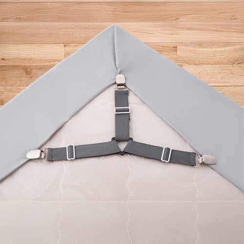 Adjustable Non-Slip Elastic Bed Sheet Straps with Metal Clips – Bedding (view 2) | Petix pet supplies for dogs and cats