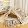 All-in-One Cat Tent with Scratching Roof and Cozy Sleeping Area – Cat Beds (main) | Petix pet supplies for dogs and cats