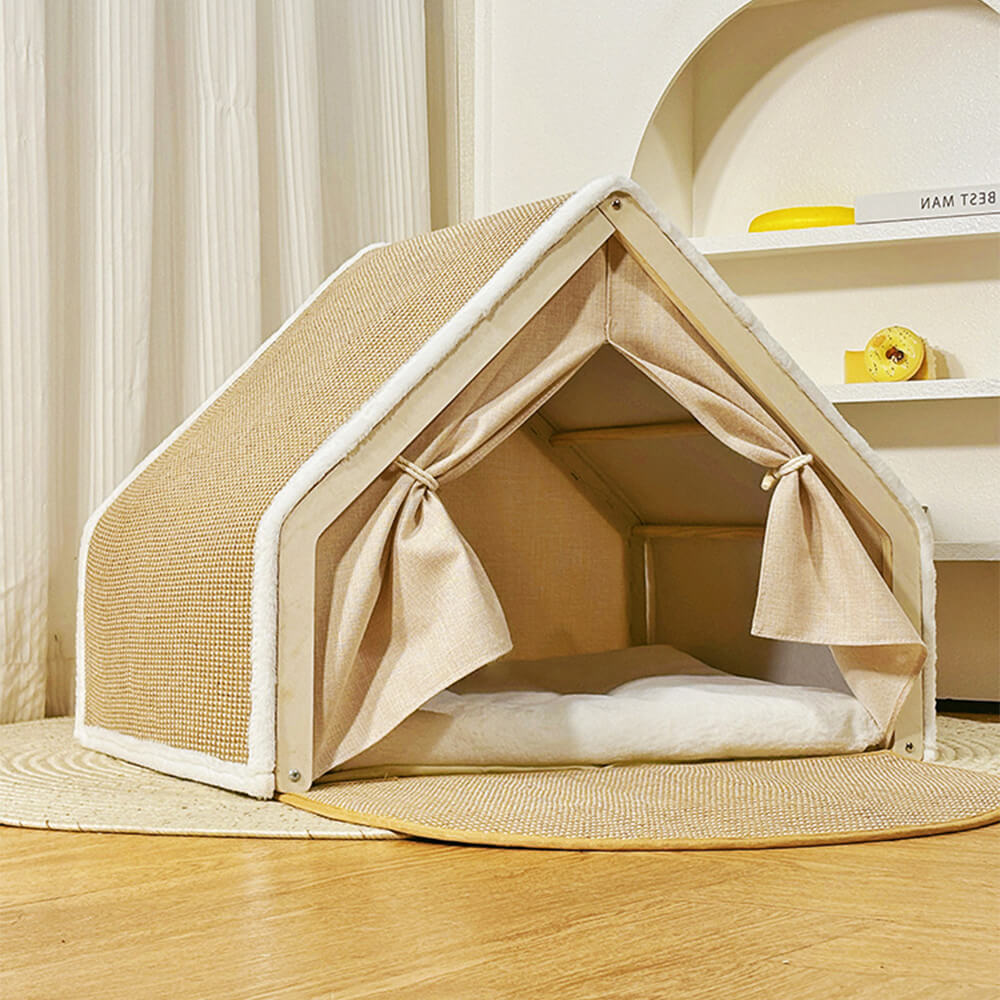 All-in-One Cat Tent with Scratching Roof and Cozy Sleeping Area – Cat Beds (view 9) | Petix pet supplies for dogs and cats