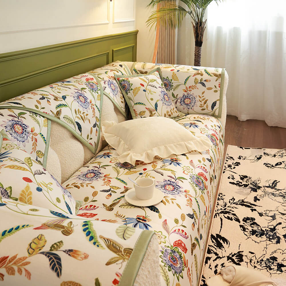 All-Season Cooling Pastoral Floral Couch Cover – Couch Cover (view 13) | Petix pet supplies for dogs and cats