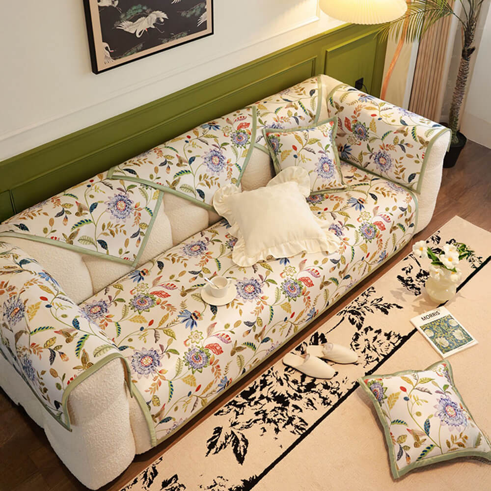 All-Season Cooling Pastoral Floral Couch Cover – Couch Cover (view 14) | Petix pet supplies for dogs and cats