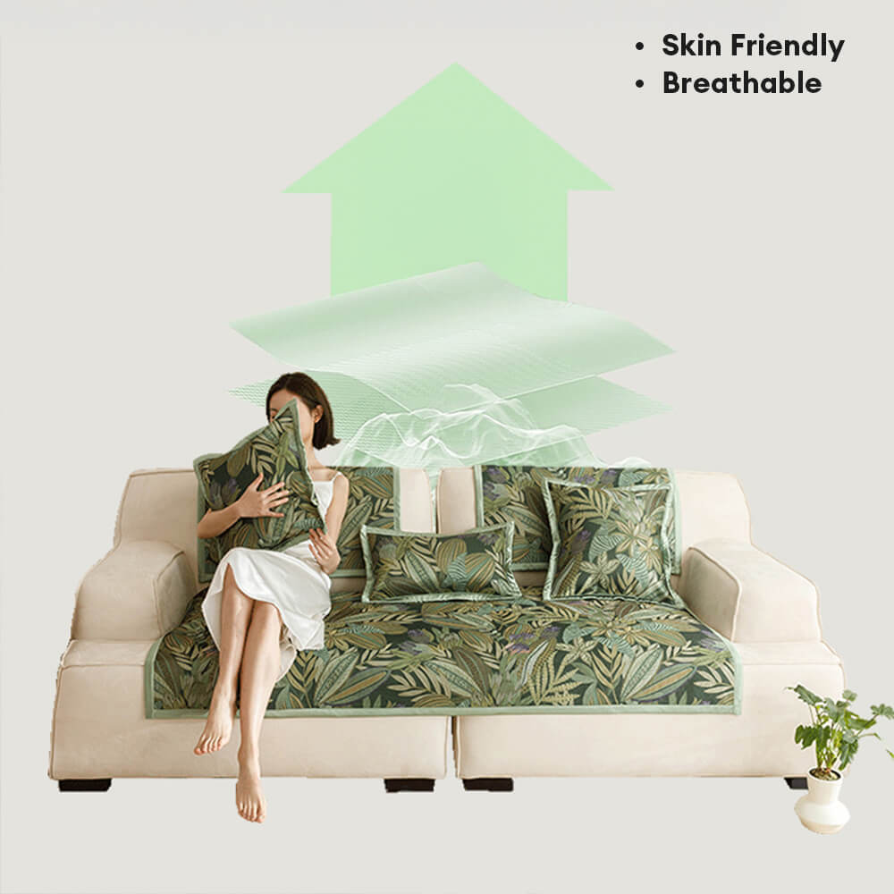 All-Season Cooling Pastoral Floral Couch Cover – Couch Cover (view 9) | Petix pet supplies for dogs and cats