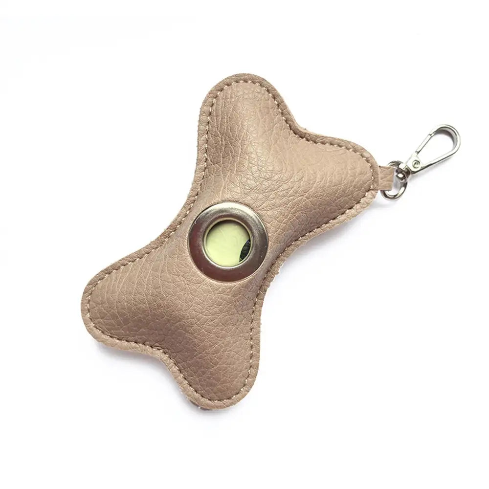 Bone-shaped Portable PU Leather Dog Poop Bag Dispenser – Pet Waste Bags & Dispensers &… | Petix pet supplies for dogs and cats