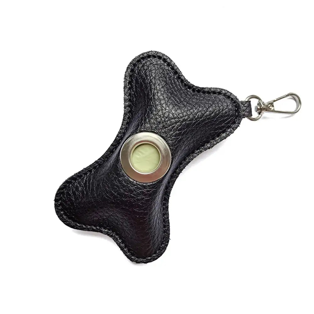 Bone-shaped Portable PU Leather Dog Poop Bag Dispenser – Pet Waste Bags & Dispensers &… | Petix pet supplies for dogs and cats