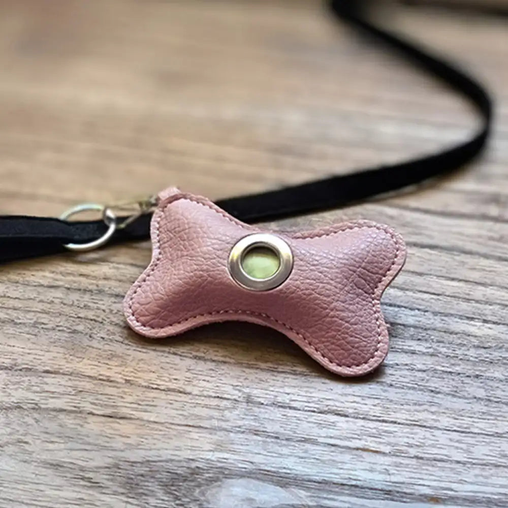 Bone-shaped Portable PU Leather Dog Poop Bag Dispenser – Pet Waste Bags & Dispensers &… | Petix pet supplies for dogs and cats