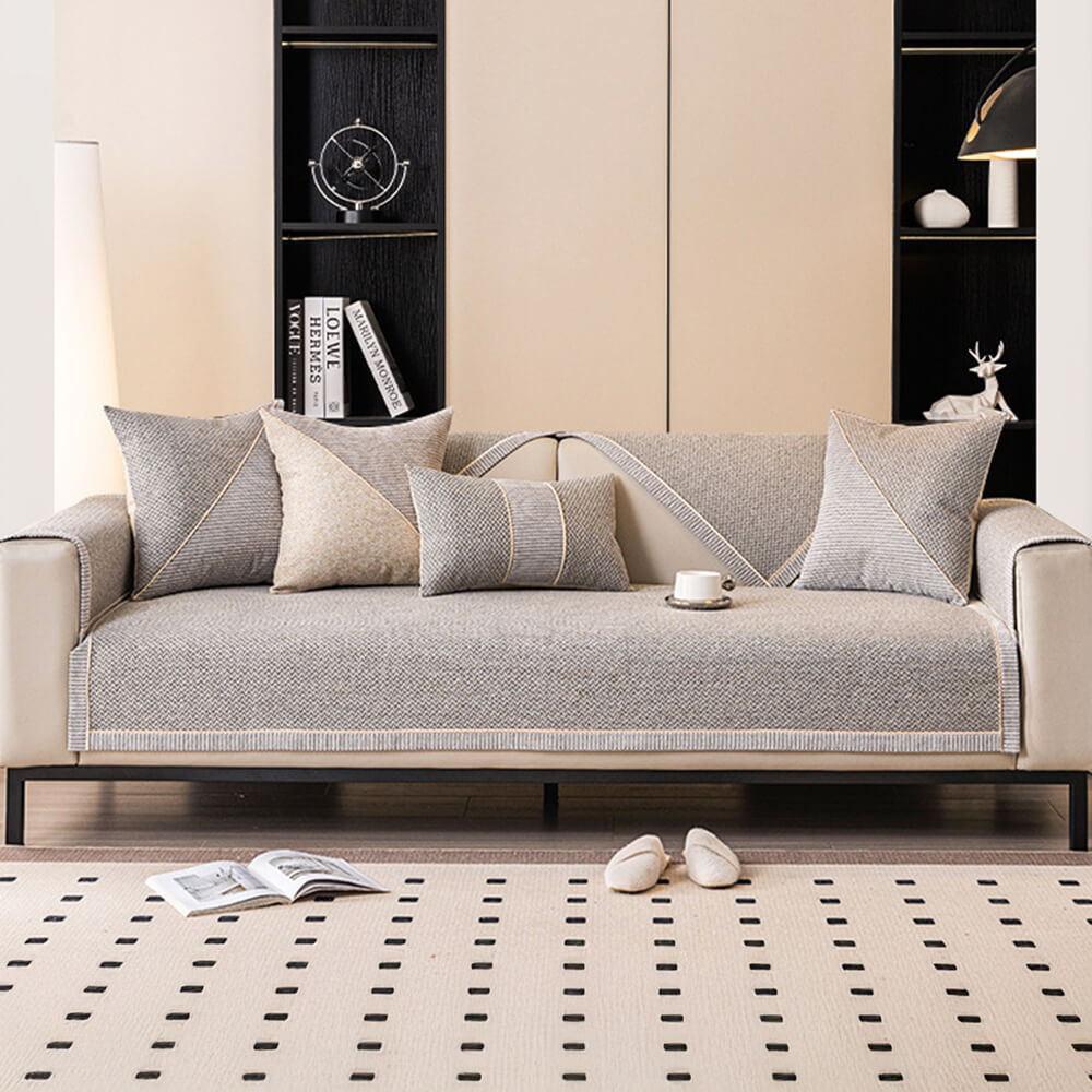 Breathable Woven Cotton Linen Non-Slip Outdoor Couch Cover – Couch Cover (view 11) | Petix pet supplies for dogs and cats
