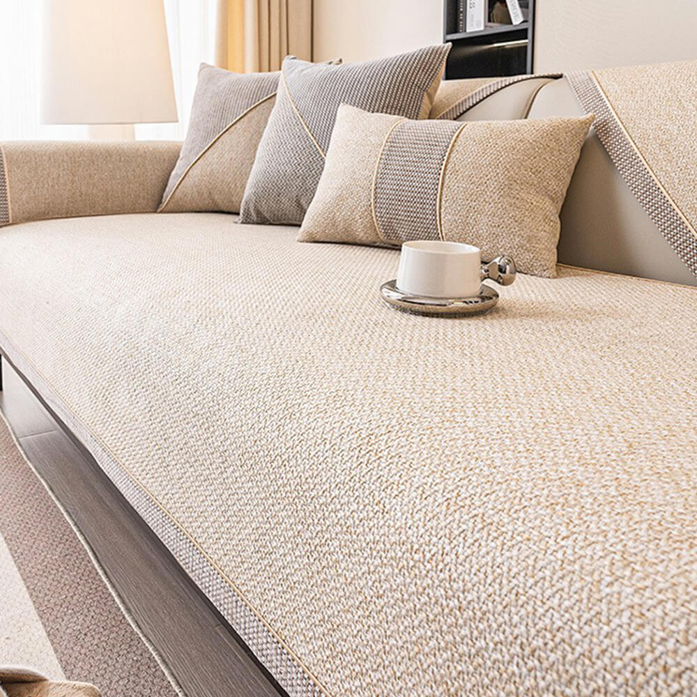Breathable Woven Cotton Linen Non-Slip Outdoor Couch Cover – Couch Cover (view 4) | Petix pet supplies for dogs and cats