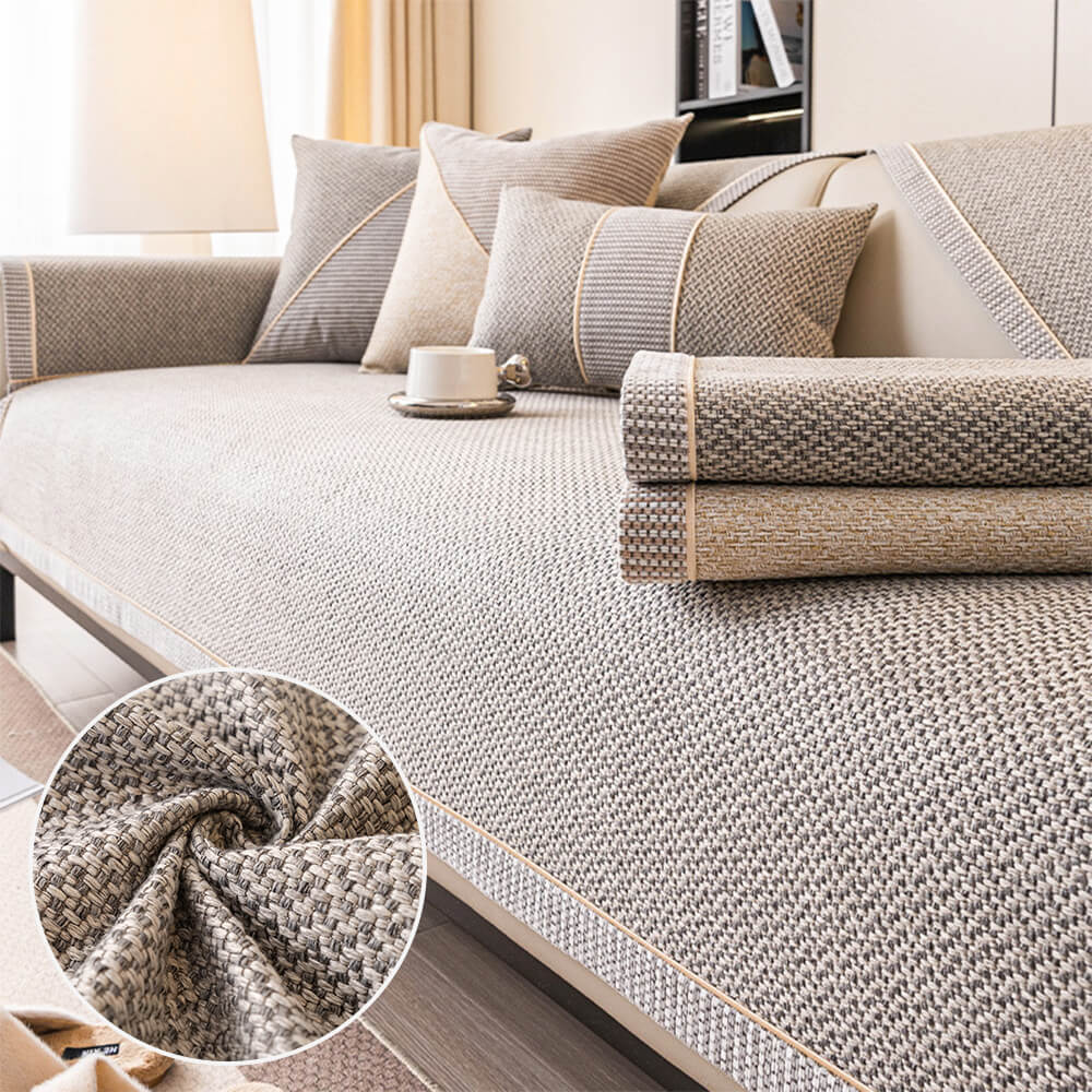 Breathable Woven Cotton Linen Non-Slip Outdoor Couch Cover – Couch Cover (view 6) | Petix pet supplies for dogs and cats