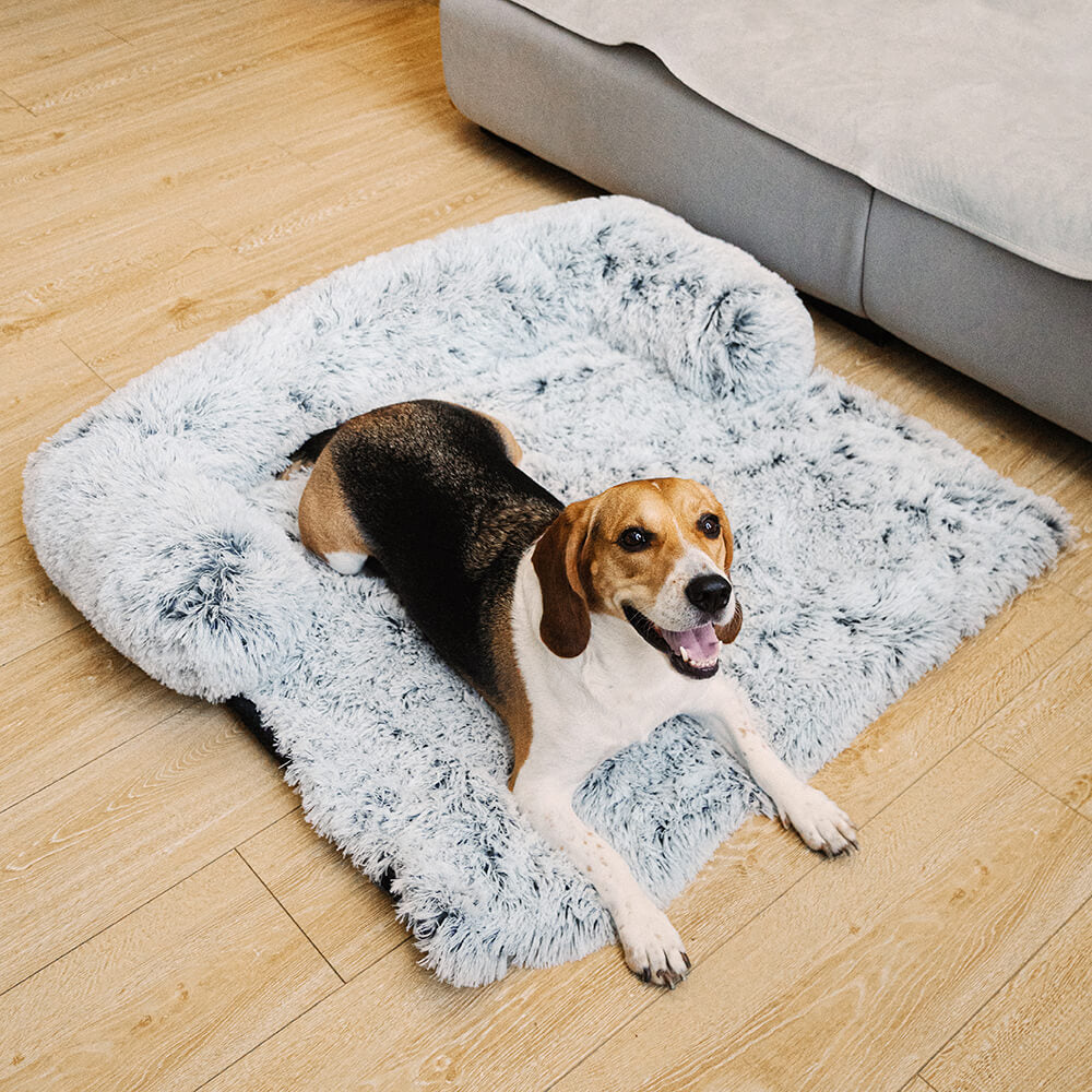 Calming Furniture Protector Dog Bed - Fuzzy Backrest – Couch Cover (view 13) | Petix pet supplies for dogs and cats