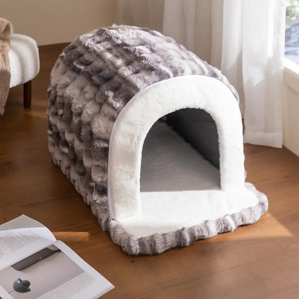 Cave-Style Warm Deep Sleeping Snug Cat Cave Dog House – Dog Beds (view 16) | Petix pet supplies for dogs and cats