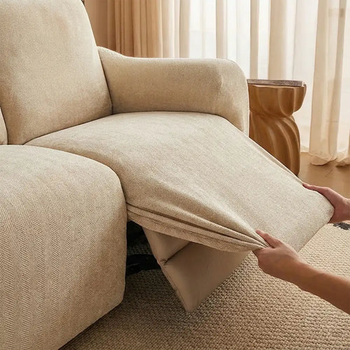 Chenille Herringbone Elastic Full-Coverage Recliner Couch Cover – Couch Cover (view 2) | Petix pet supplies for dogs and cats