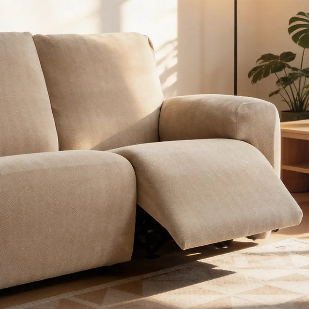 Chenille Herringbone Elastic Full-Coverage Recliner Couch Cover – Couch Cover (view 7) | Petix pet supplies for dogs and cats