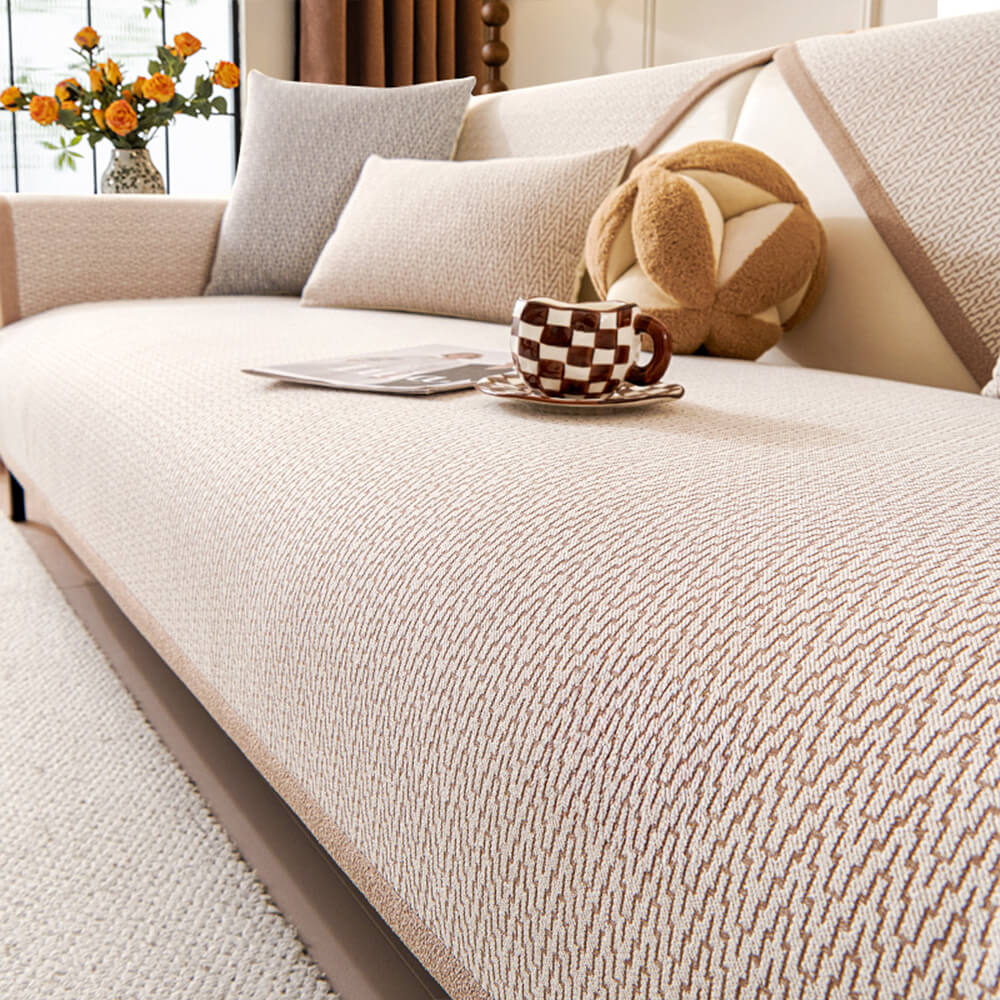 Chenille Minimalist Anti-Slip Fabric with Cat Scratch-Resistant Design Couch Cover – C… | Petix pet supplies for dogs and cats