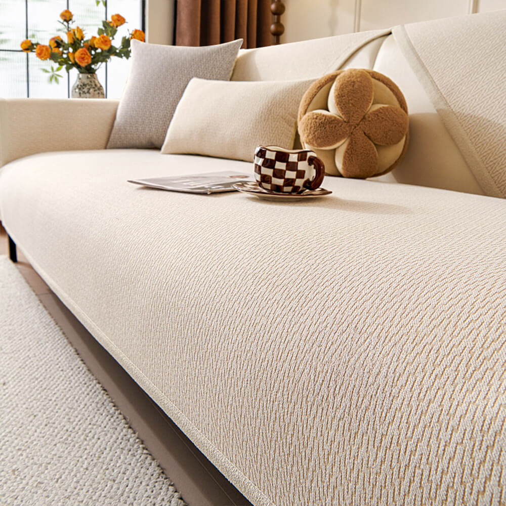 Chenille Minimalist Anti-Slip Fabric with Cat Scratch-Resistant Design Couch Cover – C… | Petix pet supplies for dogs and cats