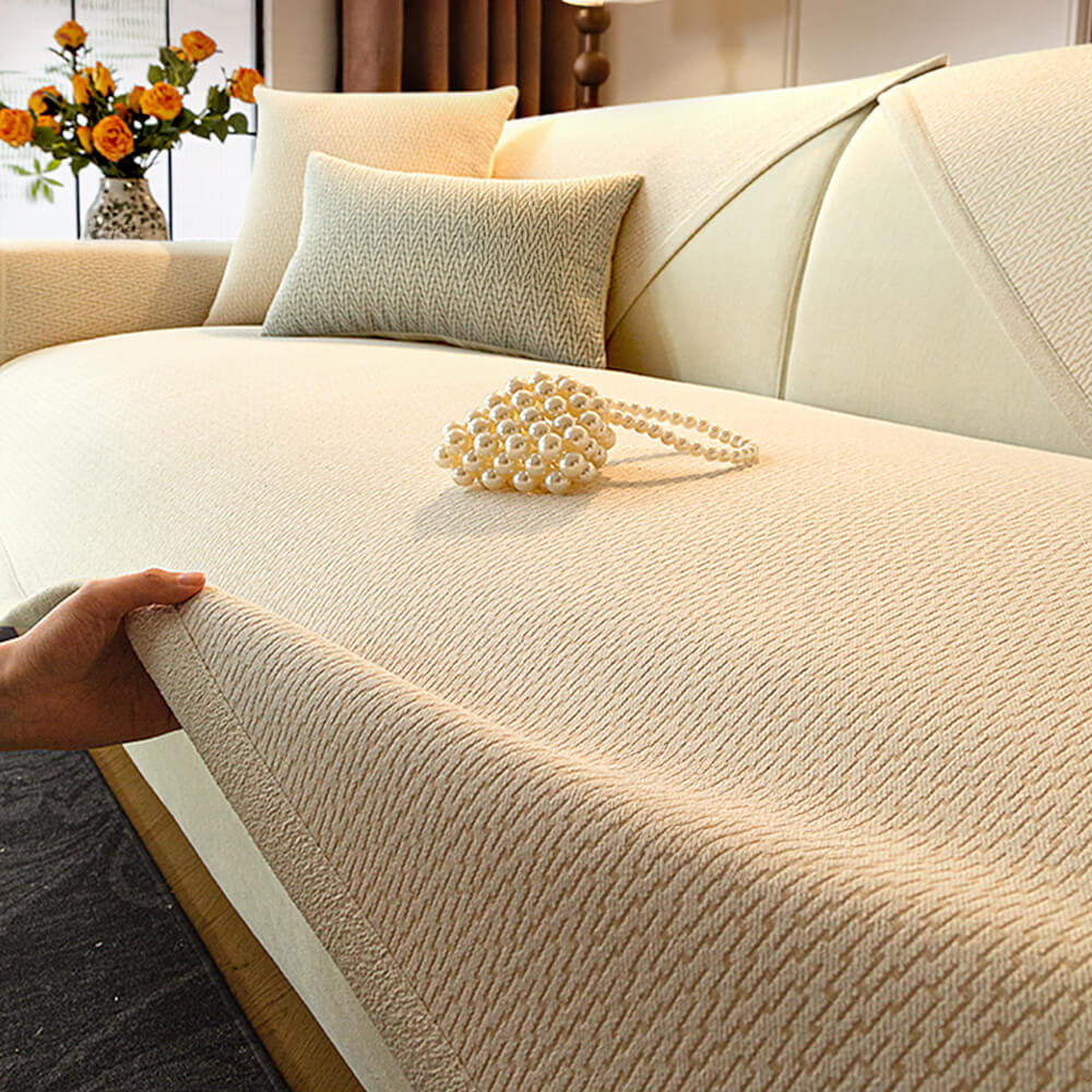 Chenille Minimalist Anti-Slip Fabric with Cat Scratch-Resistant Design Couch Cover – C… | Petix pet supplies for dogs and cats