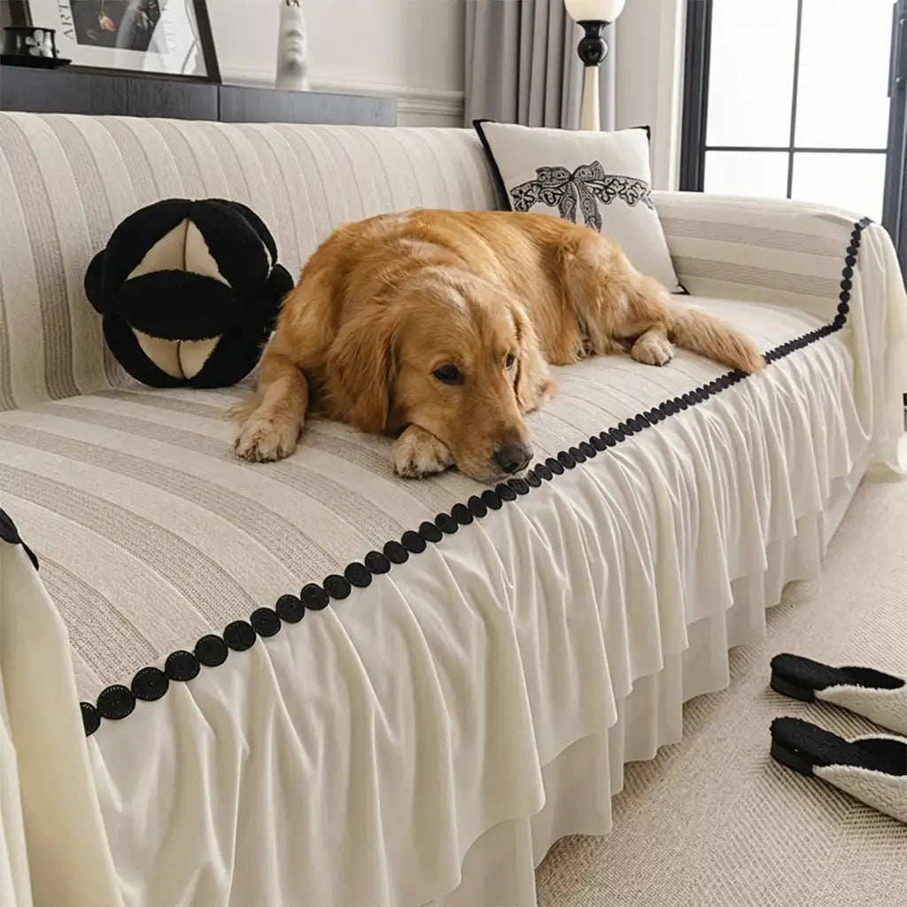 Chenille Scratch-resistant Pet-friendly Sofa Protector Non-slip Couch Cover – Couch Co… | Petix pet supplies for dogs and cats