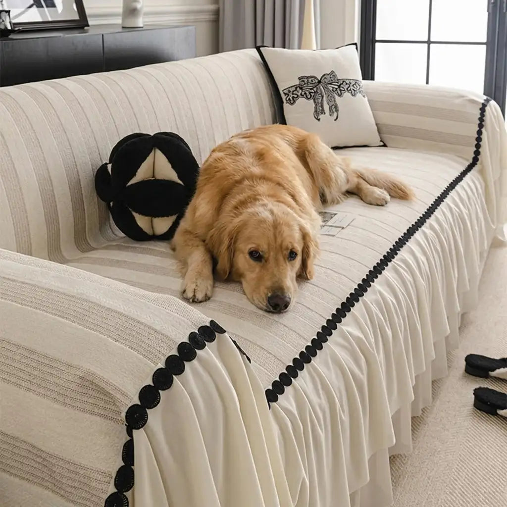 Chenille Scratch-resistant Pet-friendly Sofa Protector Non-slip Couch Cover – Couch Co… | Petix pet supplies for dogs and cats