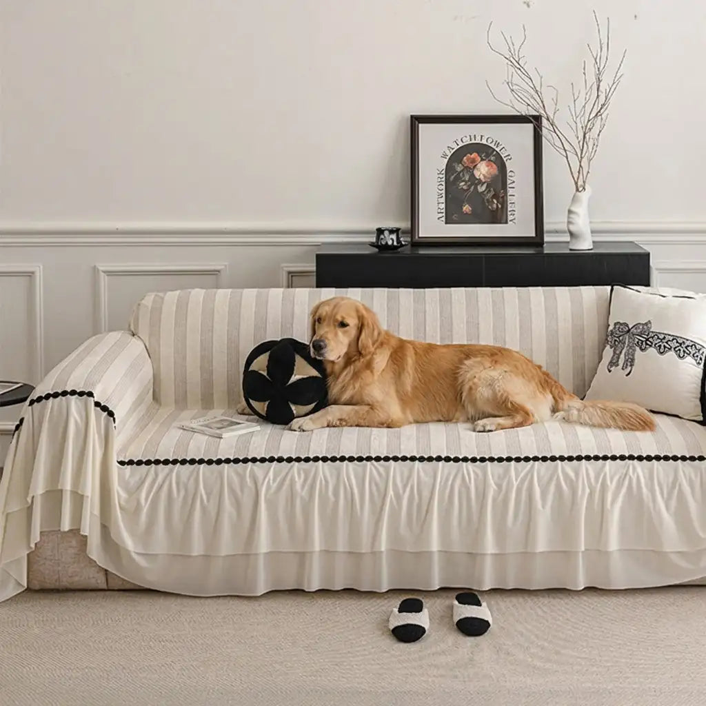 Chenille Scratch-resistant Pet-friendly Sofa Protector Non-slip Couch Cover – Couch Co… | Petix pet supplies for dogs and cats