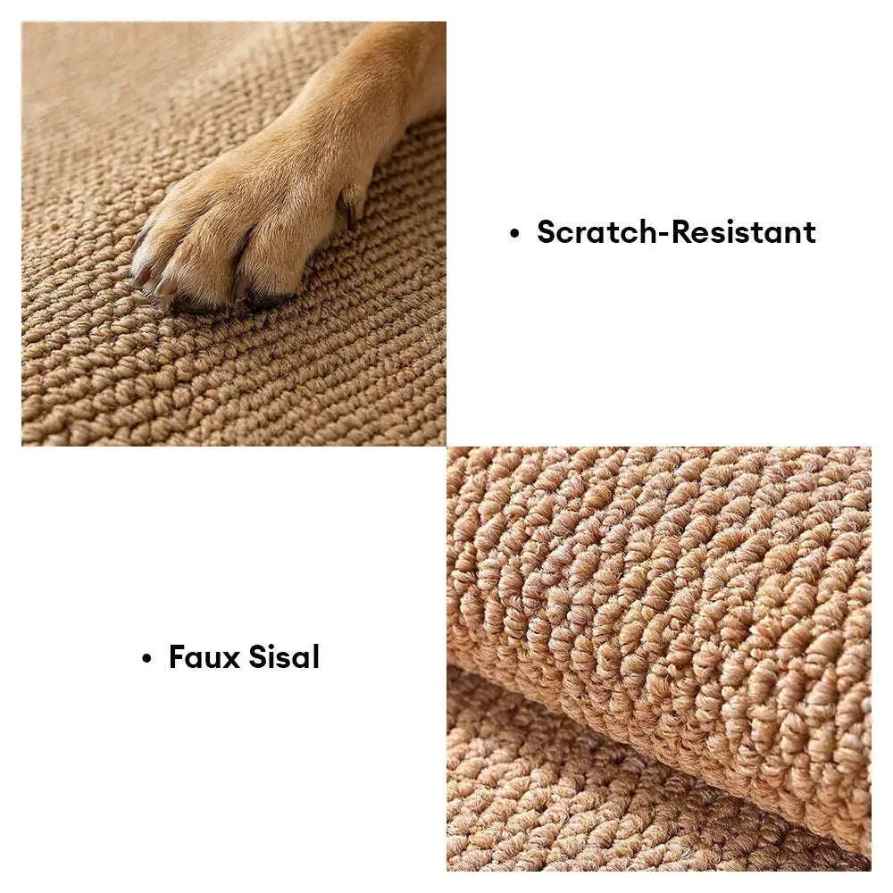 Classic Faux Sisal Thickened Cat Scratcher Mat Anti-Scratch Non-Slip Rug – Rug (view 7) | Petix pet supplies for dogs and cats