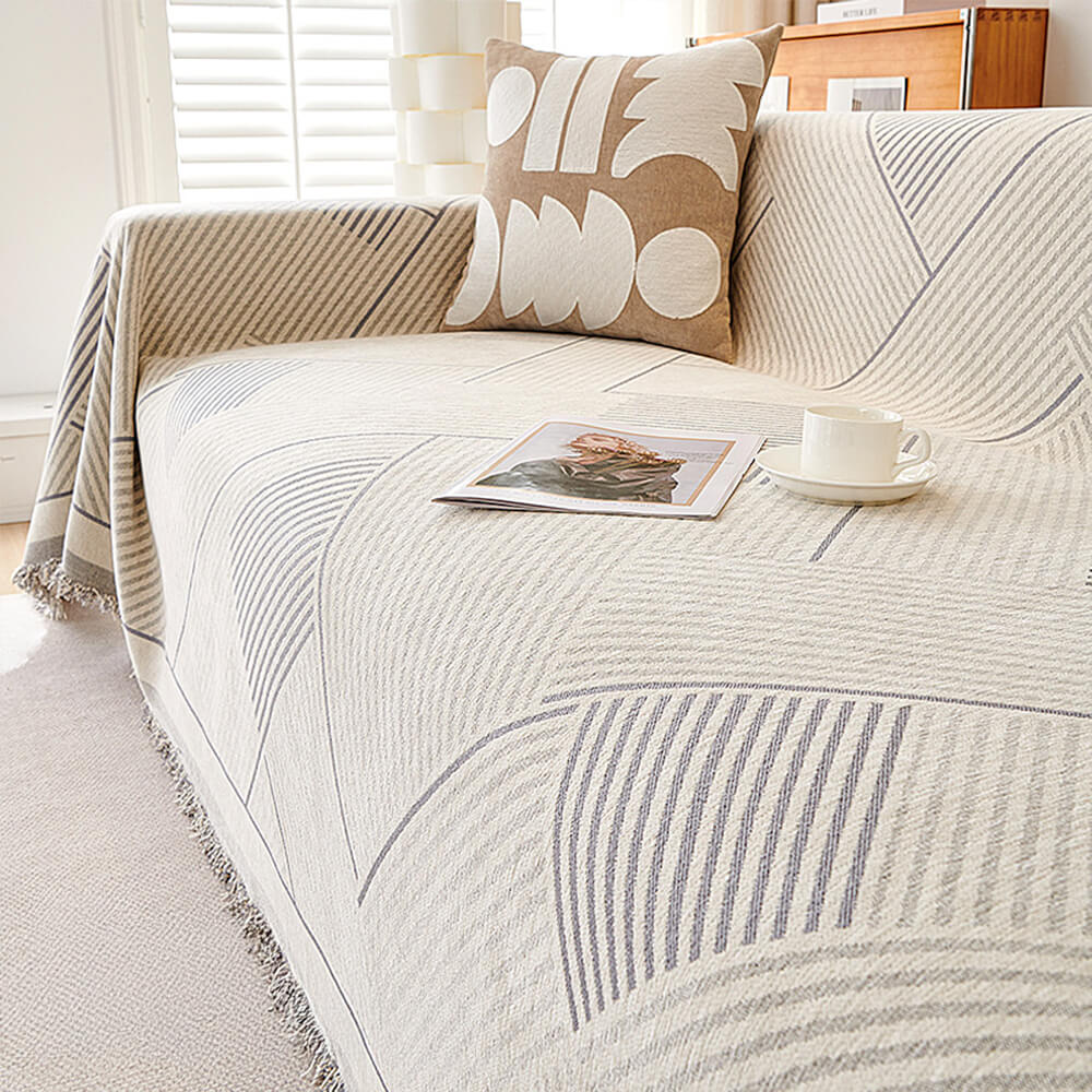 Classic Geometric Pattern Chenille Throw Couch Cover – Couch Cover (view 5) | Petix pet supplies for dogs and cats
