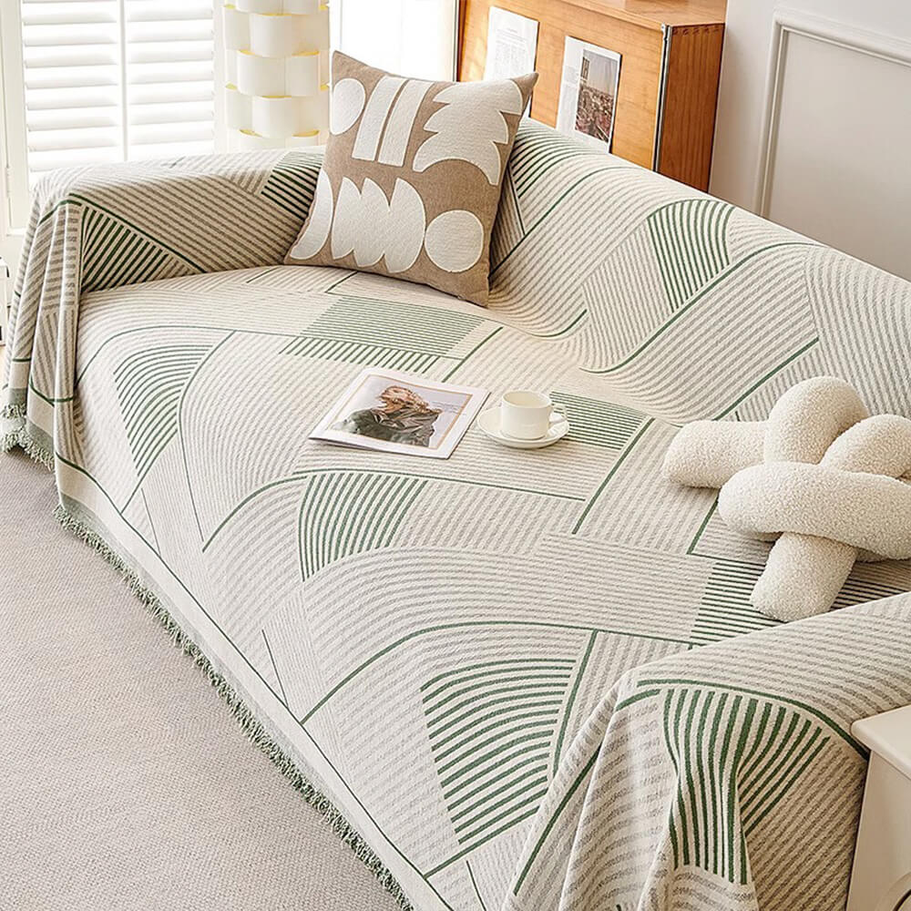 Classic Geometric Pattern Chenille Throw Couch Cover – Couch Cover (view 7) | Petix pet supplies for dogs and cats