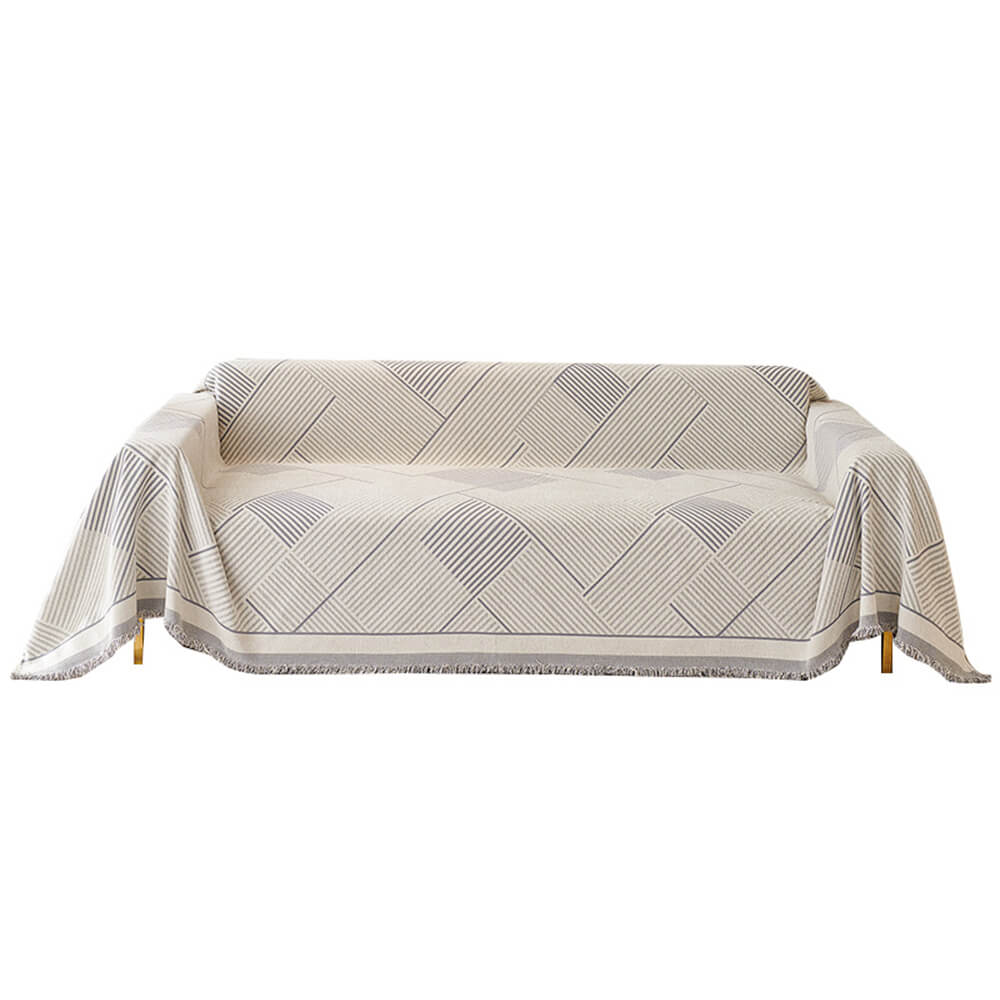 Classic Geometric Pattern Chenille Throw Couch Cover – Couch Cover (view 8) | Petix pet supplies for dogs and cats