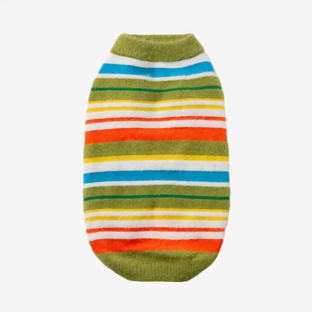 Color Blocked Striped Dog Sweater-Suitable For Large Dogs – Dog Apparel (view 10) | Petix pet supplies for dogs and cats