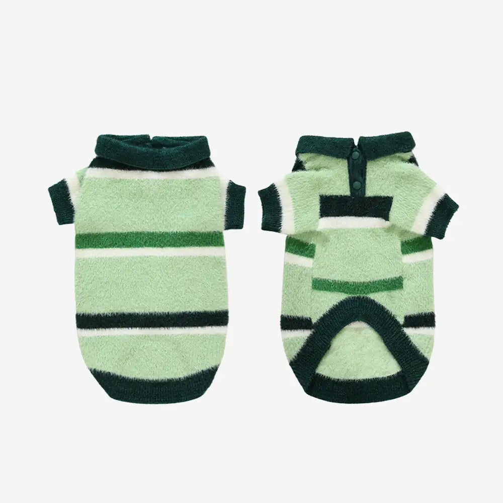 Color-Blocked Striped Faux Mink Fur Warm Dog Sweater Suitable For Small Dogs – Dog App… | Petix pet supplies for dogs and cats