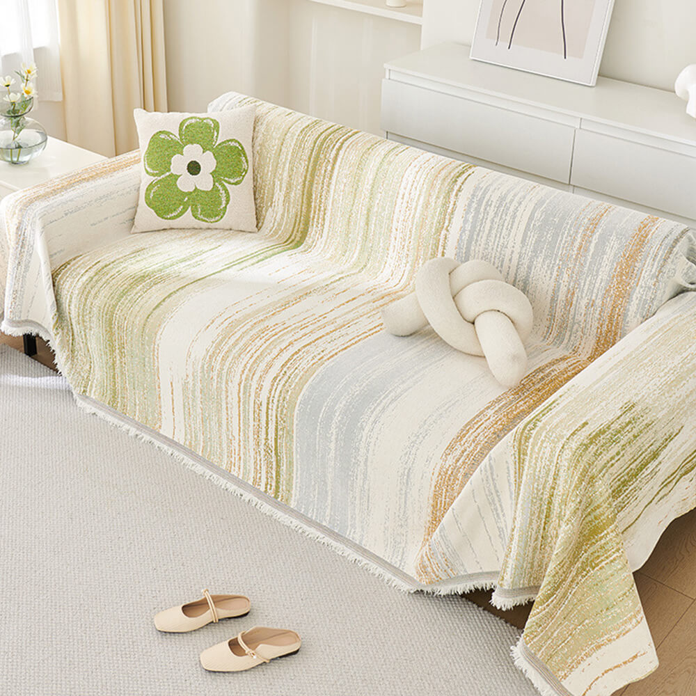 Colorful Rainbow Gradient Full Sofa Drape Throw Couch Cover – Couch Cover (view 3) | Petix pet supplies for dogs and cats