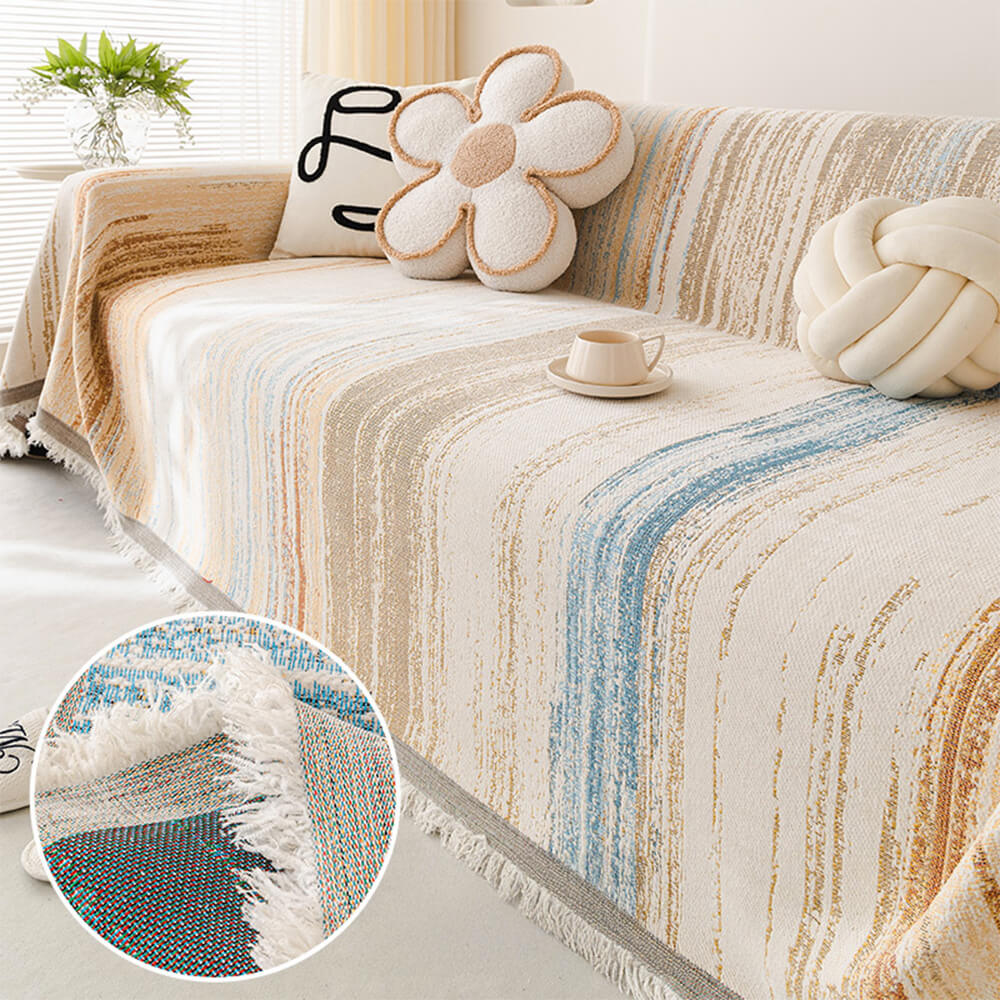 Colorful Rainbow Gradient Full Sofa Drape Throw Couch Cover – Couch Cover (view 7) | Petix pet supplies for dogs and cats