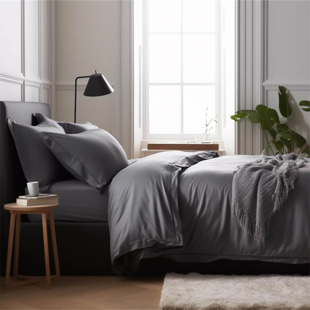Comfortable Luxury Sateen 100% Bamboo Duvet Cover Bed Sheet Set – Bedding (view 12) | Petix pet supplies for dogs and cats