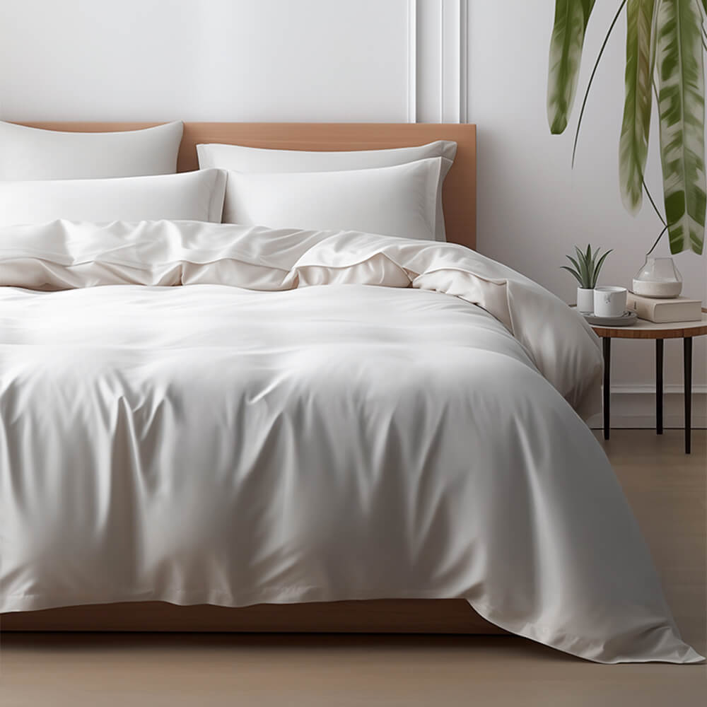 Comfortable Luxury Sateen 100% Bamboo Duvet Cover Bed Sheet Set – Bedding (view 7) | Petix pet supplies for dogs and cats