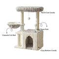 Cozy Fluffy One-Piece Climbing Frame Cat Scratching Cat Tree with Condo – Cat Tree (vi… | Petix pet supplies for dogs and cats