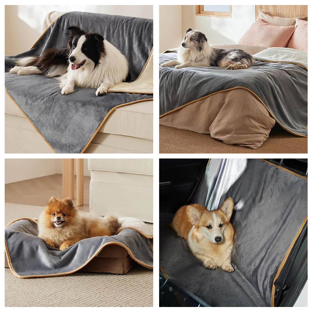 Cozy & Protective Throw Reversible Fleece Pet Blanket – Dog Beds (view 5) | Petix pet supplies for dogs and cats
