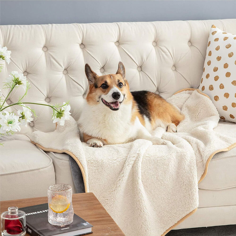 Cozy & Protective Throw Reversible Fleece Pet Blanket – Dog Beds (view 6) | Petix pet supplies for dogs and cats